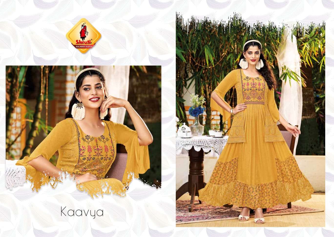 Shruti-Classy Missy-Viscose-Georgette-Muslin-Print-Embroidery-Handwork-Crochet-Work-Gher-Kurti-04